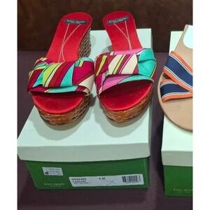 Kate Spade Cancun Colorful Wedges Size 6M